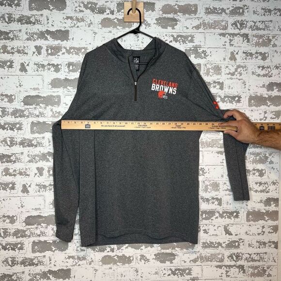 NFL Cleveland browns long sleeve 1/4 zip - Picture 5 of 5
